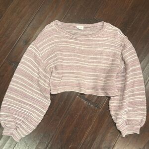 LELIS cropped thin sweater